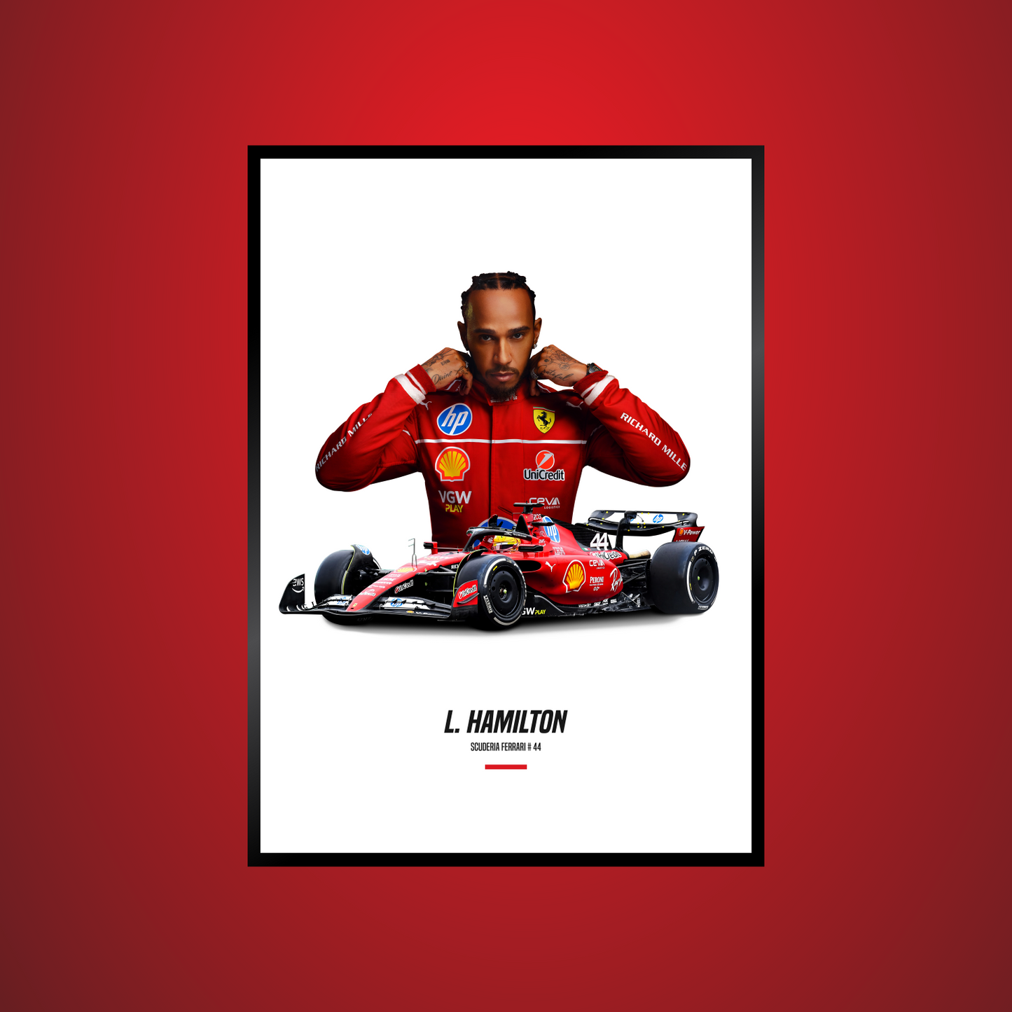 F1 Hamilton poster